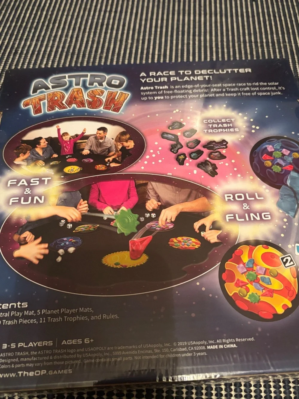Astro Trash Kids Board Game - brand new